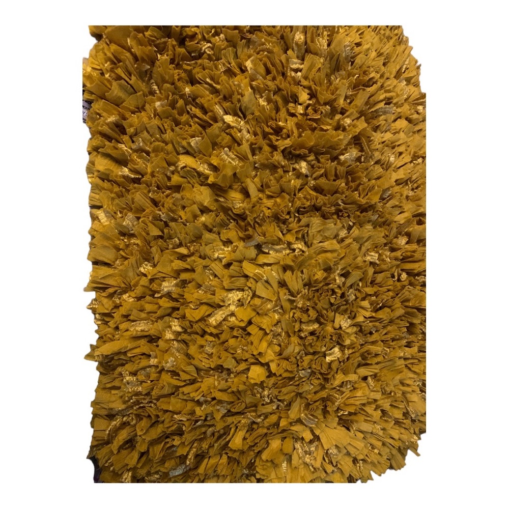 Brand New Bebe Mustard Rug - 34" x 22" - 60% Polyester, 40% Cotton